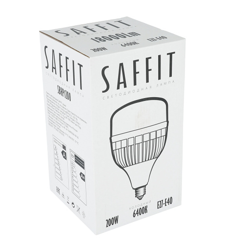 Лампа светодиодная SAFFIT SBHP1200 E27-E40 200W 230V 6400K фото 6 Лампа светодиодная SAFFIT SBHP1200 E27-E40 200W 230V 6400K фото 6