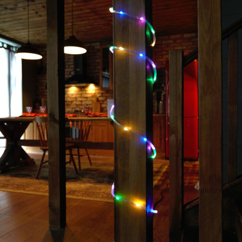 Светодиодная гирлянда Feron CL587 линейная Мини Дюралайт мультиколор с контроллером, 15м, c питанием от сети 220V фото 2