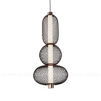 Подвесной светильник Cloyd SUPERNOVA-B P1 / выс. 50 см - черный/золото (арт.11486)