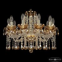 Люстра 5413/10/200 G Amber/M-1H K721 Bohemia Ivele Crystal (Богемия Ивеле Кристалл)