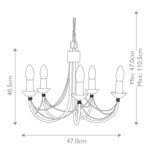 Люстра Elstead Lighting CB5-BLACK фото 5 Люстра Elstead Lighting CB5-BLACK фото 5
