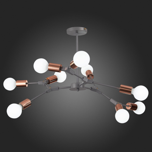 SLE106403-09 Светильник потолочный Серый, Розовое золото E27 9*60W PALARE фото 2