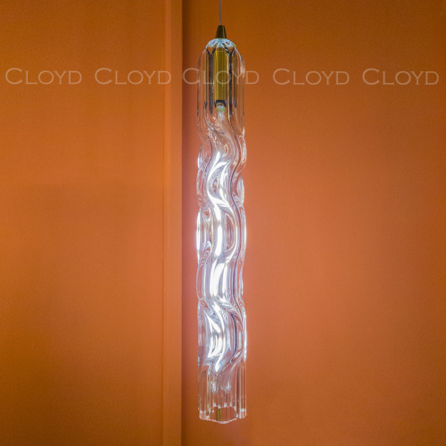 Подвесной светильник Cloyd ICEBERG-B P1 / Ø5 см - латунь - прозрачн. стекло (арт.11641) фото 3