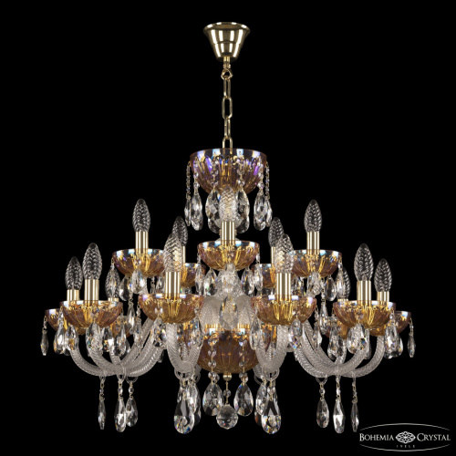 Люстра 5417/10+5/240 G Shampan/M-1H Bohemia Ivele Crystal (Богемия Ивеле Кристалл) фото 2 Люстра 5417/10+5/240 G Shampan/M-1H Bohemia Ivele Crystal (Богемия Ивеле Кристалл) фото 2