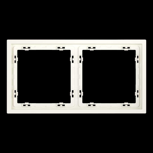 Рамка пластиковая S70 на 2 пост, (хлопок) Voltum VLS100213