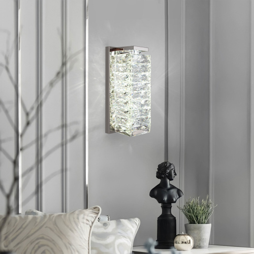 Настенный светильник с хрусталем 40259 LED хром фото 4