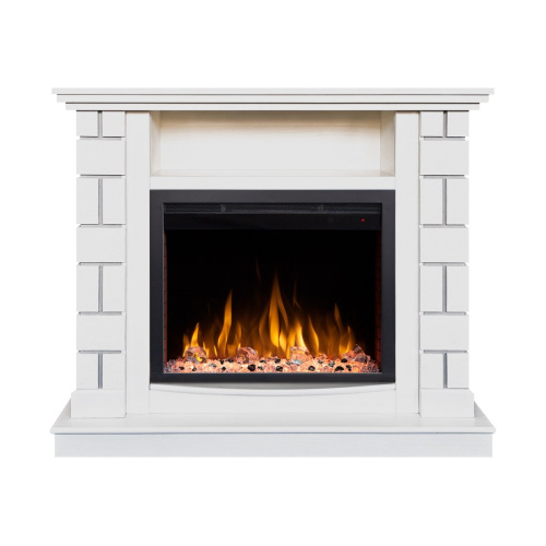 Электрокамин RealFlame Edward WT молочный с очагом Saphir 25,5 фото 4 Электрокамин RealFlame Edward WT молочный с очагом Saphir 25,5 фото 4