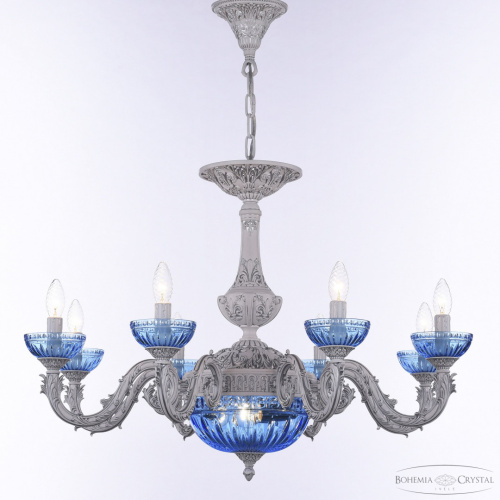 Люстра хрустальная AL79101P/8/250 WMN P Aquamarine/M-1G Bohemia Ivele Crystal (Богемия Ивеле Кристалл) фото 10