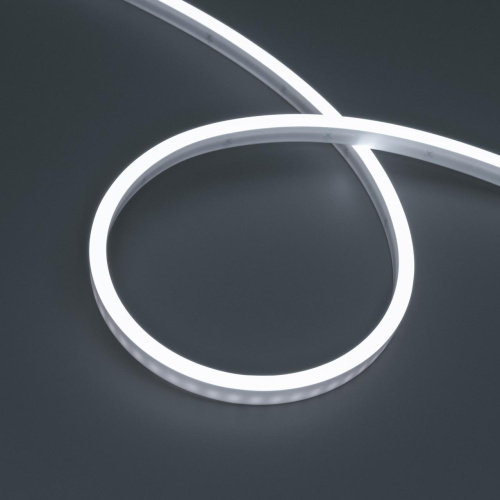 Светодиодная лента герметичная WAVE-SIDE-PU-A120-06x12mm 24V White5700 (8 W/m, IP68, 1m, wire x1) Arlight 052583