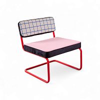 Стул Superlounge chair Blue Grid