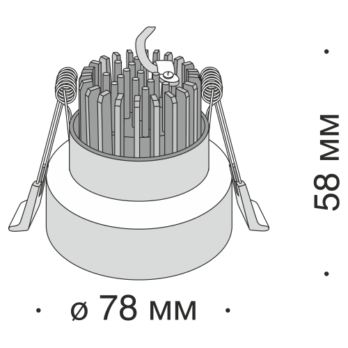 Встраиваемый светильник Technical DL036-2-L5W фото 3