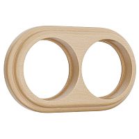 Рамка на 2 поста светлый бук W0025224