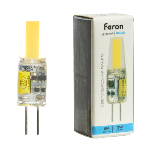 Лампа светодиодная Feron LB-424 G4 3W 12V 6400K фото 6