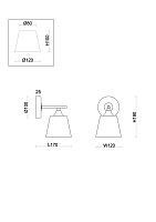 Настенный светильник (бра) Freya FR5261WL-01GB