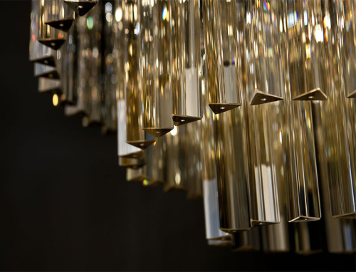 Люстра Odeon 10A chrome/amber фото 3