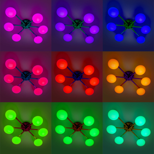 Citilux ATMAN SMART CL226A163 LED RGB Умная люстра Бронза фото 14