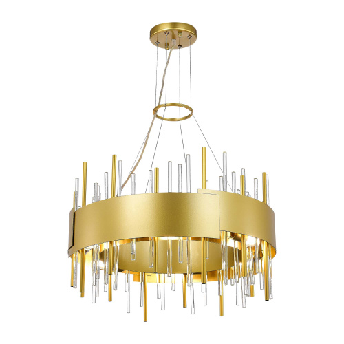 SL1633.203.12 Люстра подвесная ST-Luce Матовое золото/Матовое золото,Прозрачный E14 12*40W OLVERA фото 3