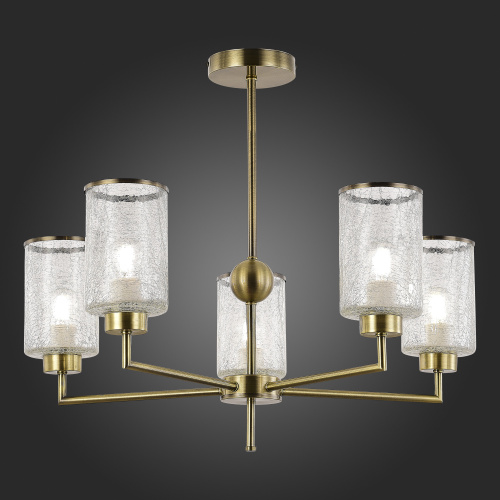 SLE1046-302-05 Светильник потолочный Бронза/Прозрачный E27 5*60W VESTRE фото 6