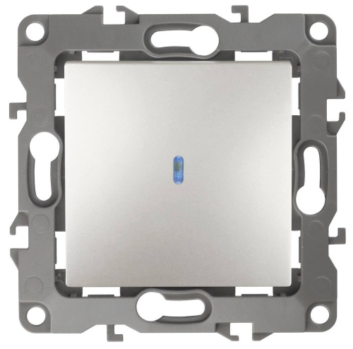 Выключатель одноклавишный с подсветкой ЭРА 12 10AX 250V 12-1102-15 Б0019427 Выключатель одноклавишный с подсветкой ЭРА 12 10AX 250V 12-1102-15 Б0019427