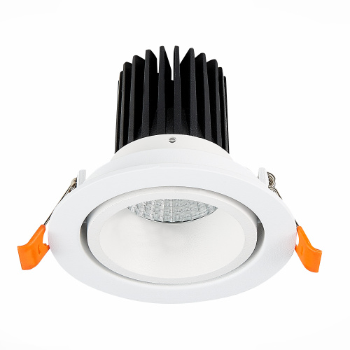 ST705.538.10 Св-к встр. Белый LED 1*10W 3000K 750Lm Ra>90 38° IP20 D102xH85 170-240V Встраиваемые светильники фото 2