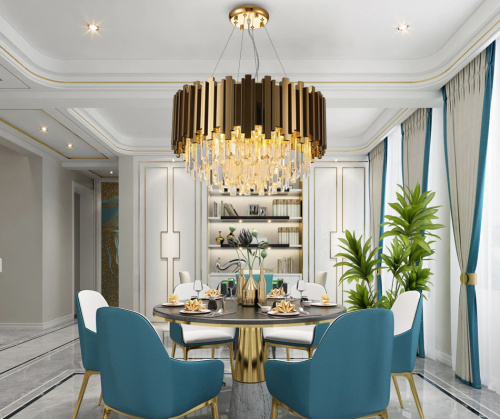 Люстра Barclay L6 gold фото 3 Люстра Barclay L6 gold фото 3