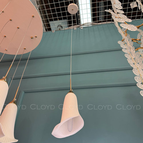 Подвесной светильник Cloyd OSANNA P1 / Ø13 см - керамика - белый (арт.11887) фото 4