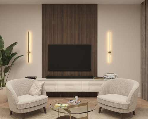 DK5014-SG Бра 1000 мм, 3000К, IP20, 12 Вт, матовое золото фото 6