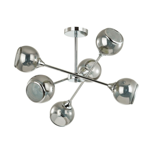 4530/6C COMFI LN21 000 хром, дымчатый Люстра потолочная E27 6*60W 220V SANDRA 4530/6C COMFI LN21 000 хром, дымчатый Люстра потолочная E27 6*60W 220V SANDRA