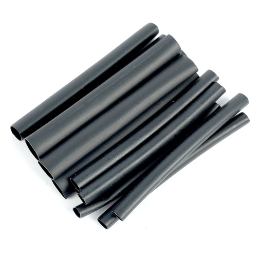 Набор термоусадочных трубок N7 STEKKER HSTGS1, длина 10 см., коэф. усадки 3:1, черный (12шт в упаковке) фото 6
