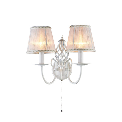 Citilux Ровена CL427320 Бра с абажурами с выключателем Белое Citilux Ровена CL427320 Бра с абажурами с выключателем Белое