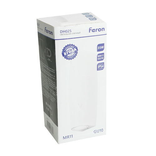 Светильник садово-парковый Feron DH025,на стену, 2*GU10 MR11 230V, белый фото 13