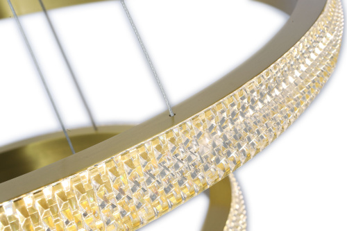 Люстра подвесная каскадная бронза LED 63Вт D40+60см Zortes LIDIA ZRS.30110.63 фото 5