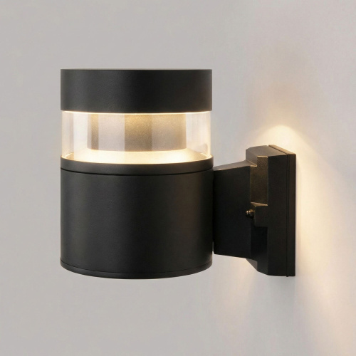 Уличный настенный светильник 1530 TECHNO LED 3000K чёрный 1530 TECHNO LED черный фото 2