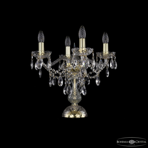 Настольная лампа хрустальная 1415L/4/141-39 G