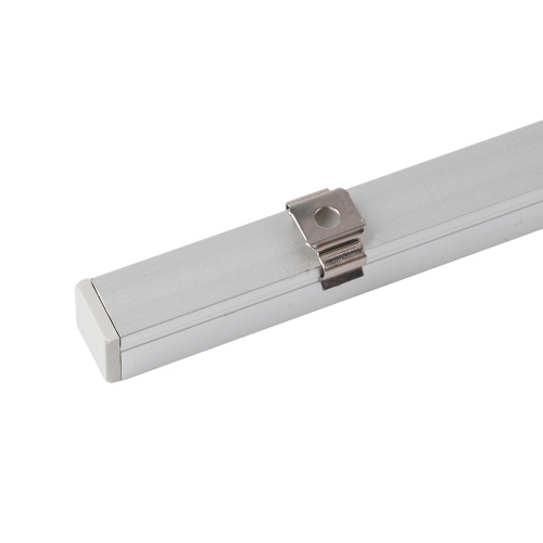 Профиль алюминиевый накладной, 10х10мм, серебро, CAB243 (в комплекте с матовым экраном, 2 заглушками, 4 крепежами) FERON фото 9