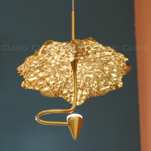 Подвесной светильник Cloyd KIRIBATI P1 / Ø20 см - латунь (арт.11374) фото 2 Подвесной светильник Cloyd KIRIBATI P1 / Ø20 см - латунь (арт.11374) фото 2