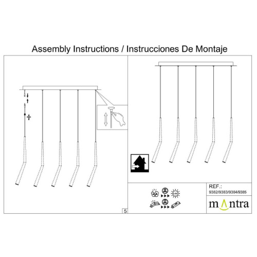 Потолочное основание Mantra Modular Light Florones 9382 фото 8