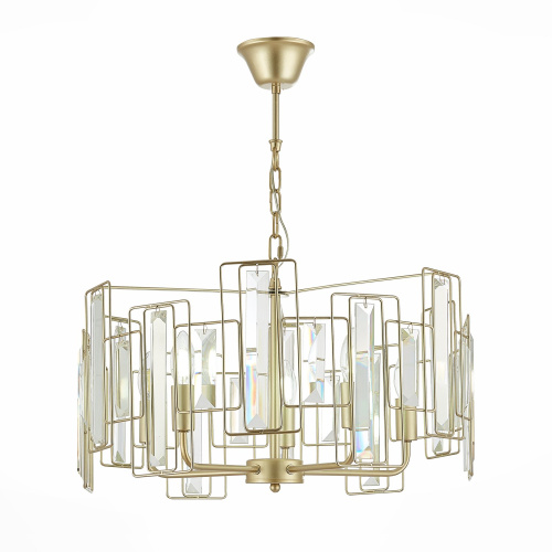 SLE103403-05 Светильник подвесной Шампань/Прозрачный E14 5*40W GIANO фото 9