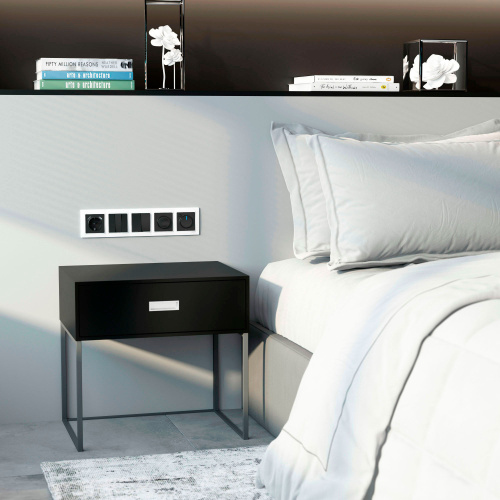 Рамка из поликарбоната на 5 постов Snabb Basic белый W0052001 фото 4 Рамка из поликарбоната на 5 постов Snabb Basic белый W0052001 фото 4