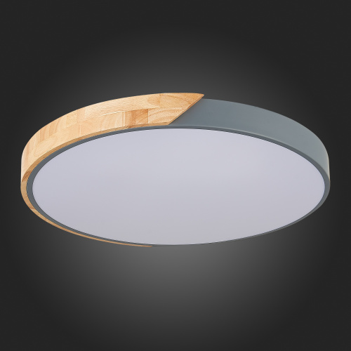 SLE200972-01 Светильник потолочный Серый, Светлое дерево/Белый LED 1*45W 3000K/4000K/6000K FESTA фото 9