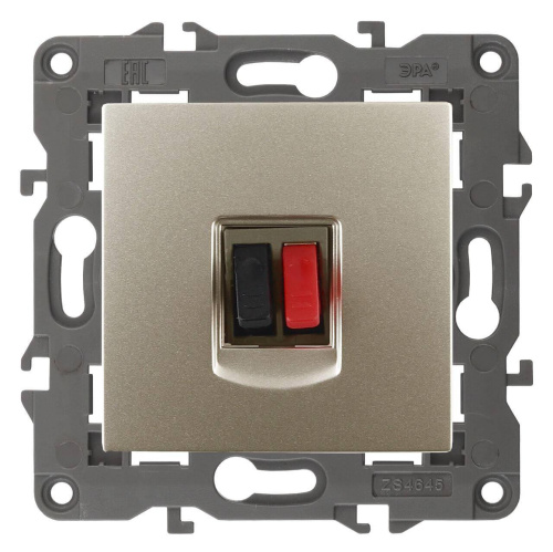 Аудиорозетка ЭРА Elegance 14-3111-04 Б0034323 Аудиорозетка ЭРА Elegance 14-3111-04 Б0034323