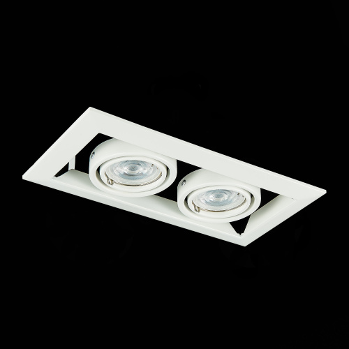 ST250.558.02 Св-к встр. Черный, Белый GU10 2*50W  IP20 L245xW126xH70 220V Без ламп Встраиваемые светильники фото 11