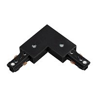 135009 PORT NT18 255 черный Соединитель с токопроводом L-образный для однофазного трехжильного шинопровода