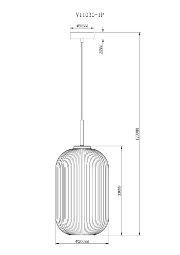 Светильник подвесной Moderli V11030-1P Ivory фото 4