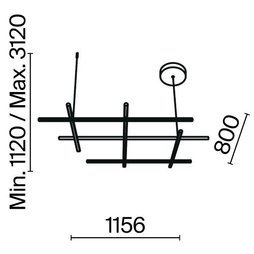 Подвесной светильник Maytoni MOD278PL-L86G3K фото 6