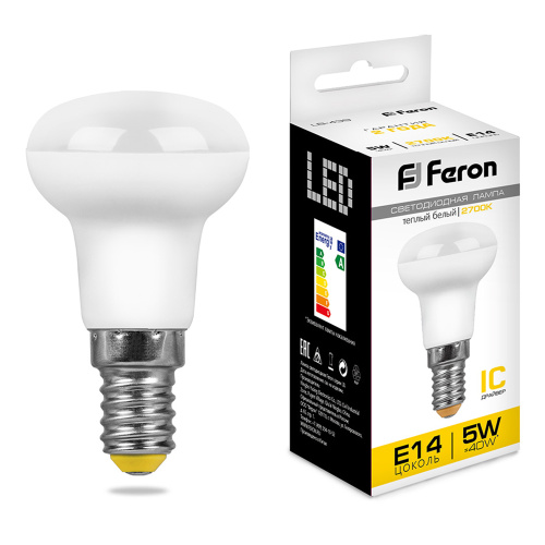 Лампа светодиодная Feron LB-439 E14 5W 175-265V 2700K Лампа светодиодная Feron LB-439 E14 5W 175-265V 2700K