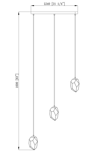 Светильник подвесной Moderli V10310-3P Catris фото 6