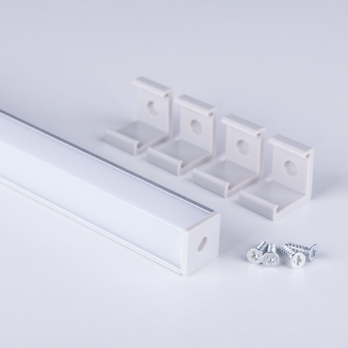 Квадратный угловой алюминиевый профиль для светодиодной ленты LL-2-ALP009 фото 7