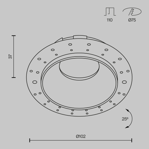 Встраиваемый светильник Technical DL051-U-2W фото 10