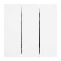 Выключатель 3-клавишный (механизм), STEKKER, 250В, 10А, серия Мия, RSW10-3108-01, белая магнолия